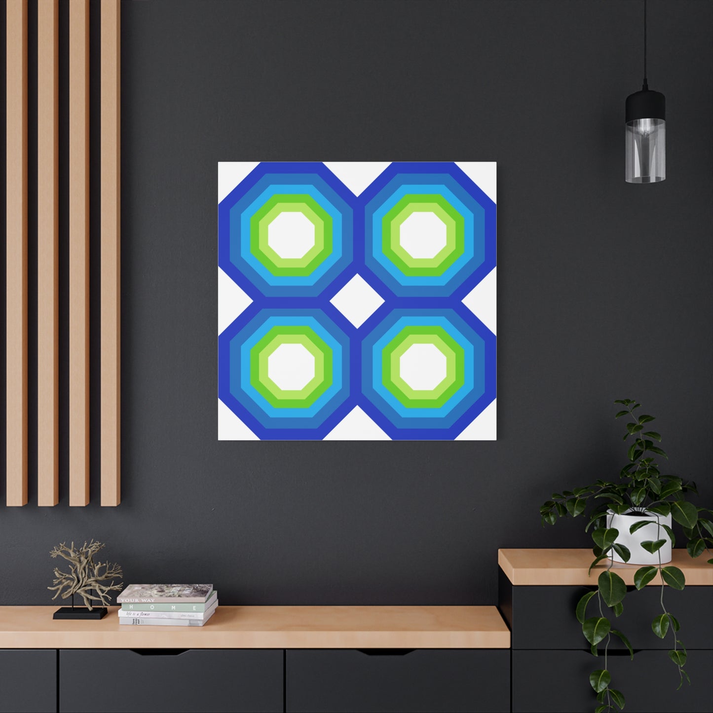 Modern Geometric Canvas Art | Bold Colors, Clean Lines, Creative Energy