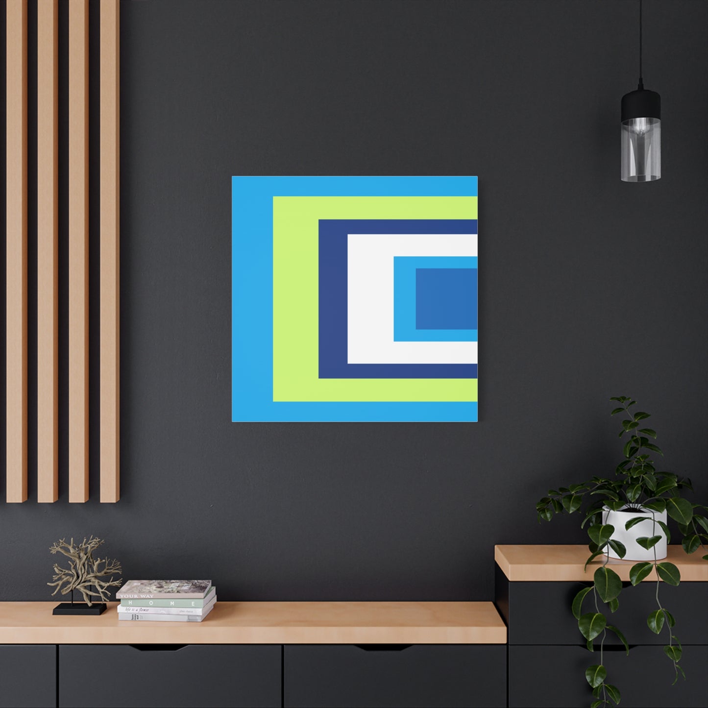 Modern Geometric Canvas Art | Bold Colors, Clean Lines, Creative Energy