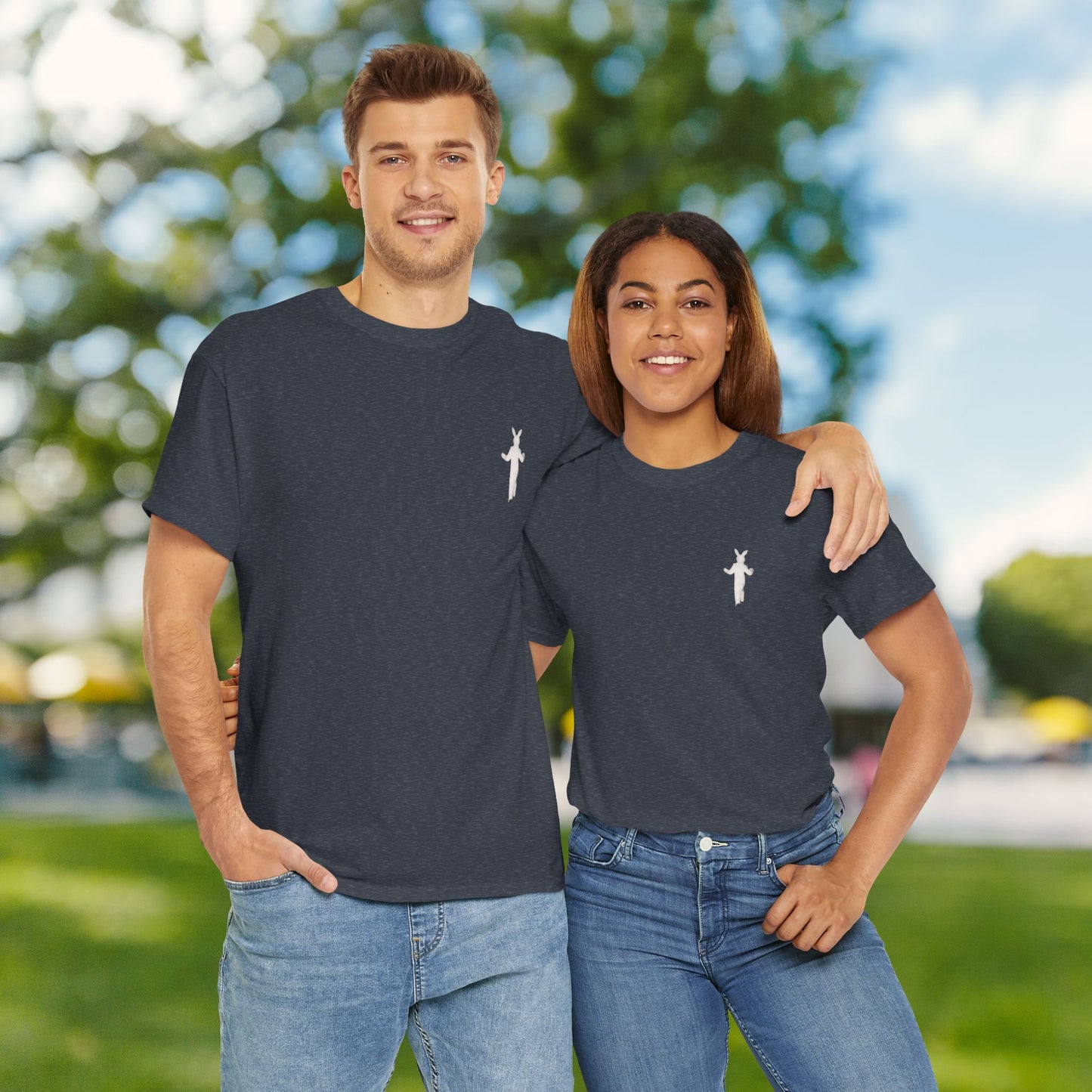 Funny Thug Life 2 Bunny Graphic Tee - Unisex Cotton T-Shirt, Bold Soft Design