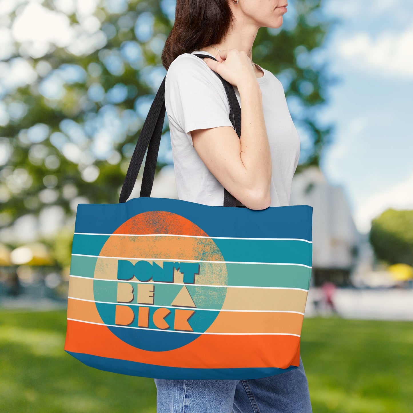 Don’t Be a Dick – XL Tote Bag | Big Message. Bigger Bag.