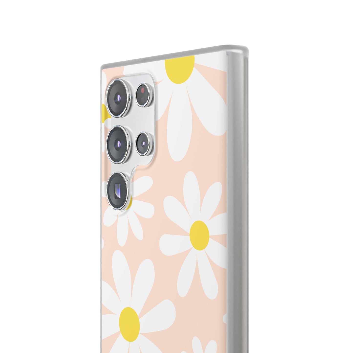 Phone Cases - Blush Daisy Pattern Flexi Cases
