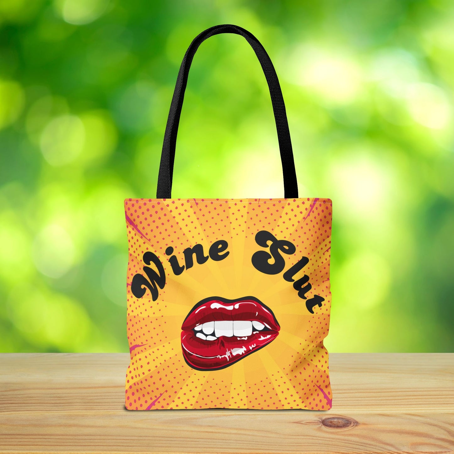 Wine Slut Tote Bag – 3 sizes | Pop Art Sass for the Bold & Thirsty