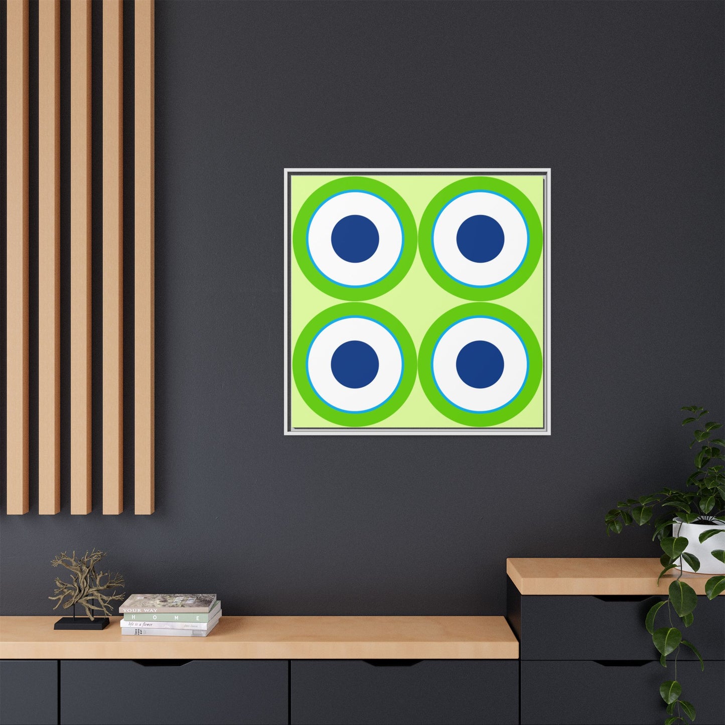Copy of Modern Framed Geometric Canvas Art | Bold Color Meets Clean Framing
