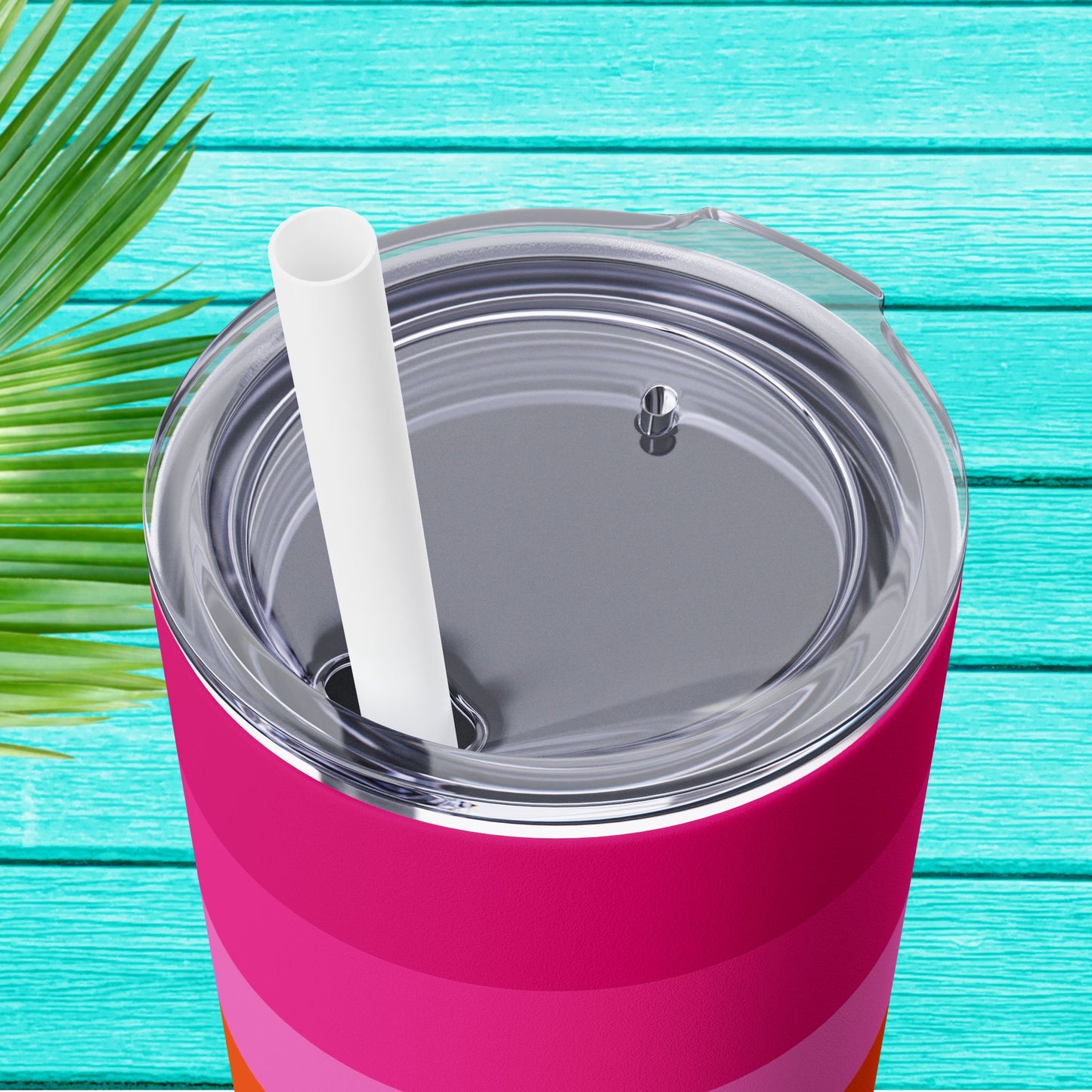 Vibrant. Versatile. Totally Sippable. – 20 oz Skinny Travel Tumbler with Straw