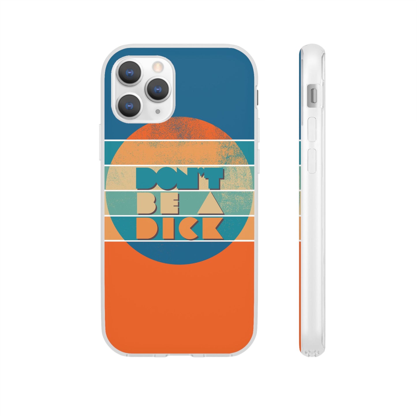 Phone Case - 'Don't Be a Dick' Retro 70s style