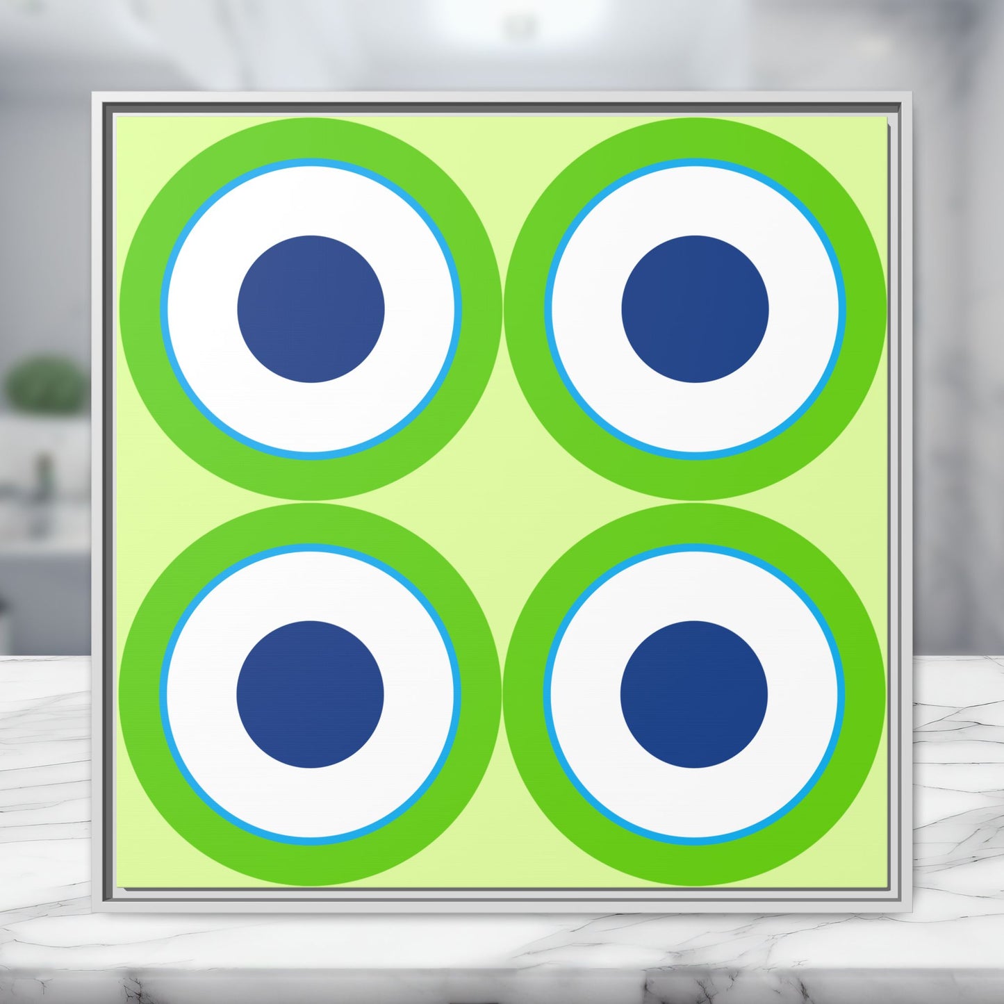 Copy of Modern Framed Geometric Canvas Art | Bold Color Meets Clean Framing