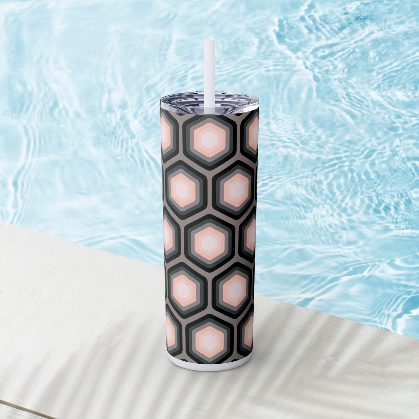 Vibrant. Versatile. Totally Sippable. – 20 oz Skinny Travel Tumbler with Straw