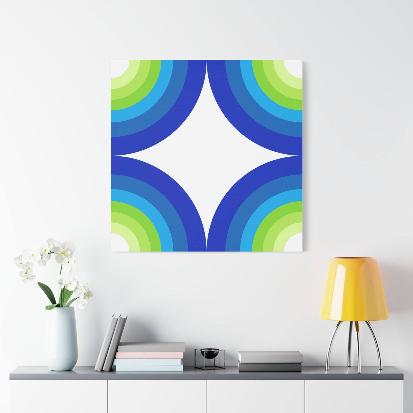 Modern Geometric Canvas Art | Bold Colors, Clean Lines, Creative Energy