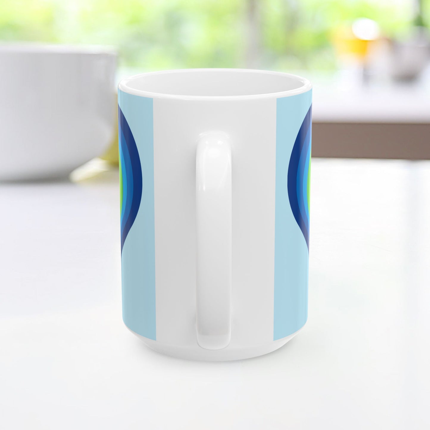 Geo Art Heart Mug – Bold Color, Daily Joy
