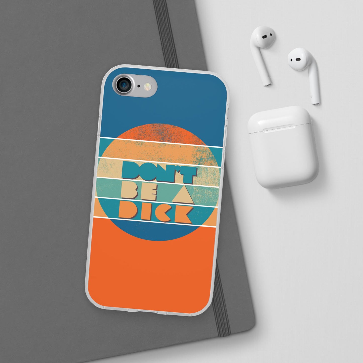 Phone Case - 'Don't Be a Dick' Retro 70s style