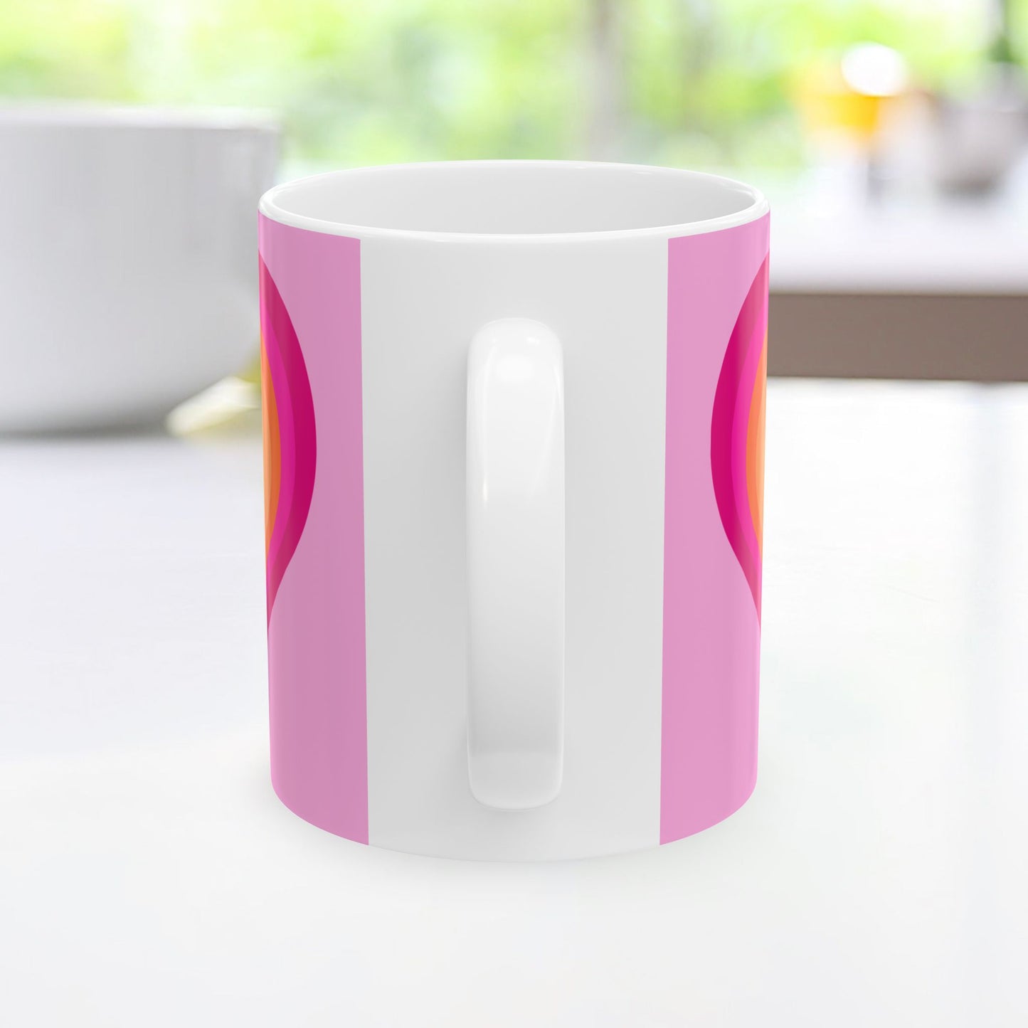 Geo Art Heart Mug – Bold Color, Daily Joy