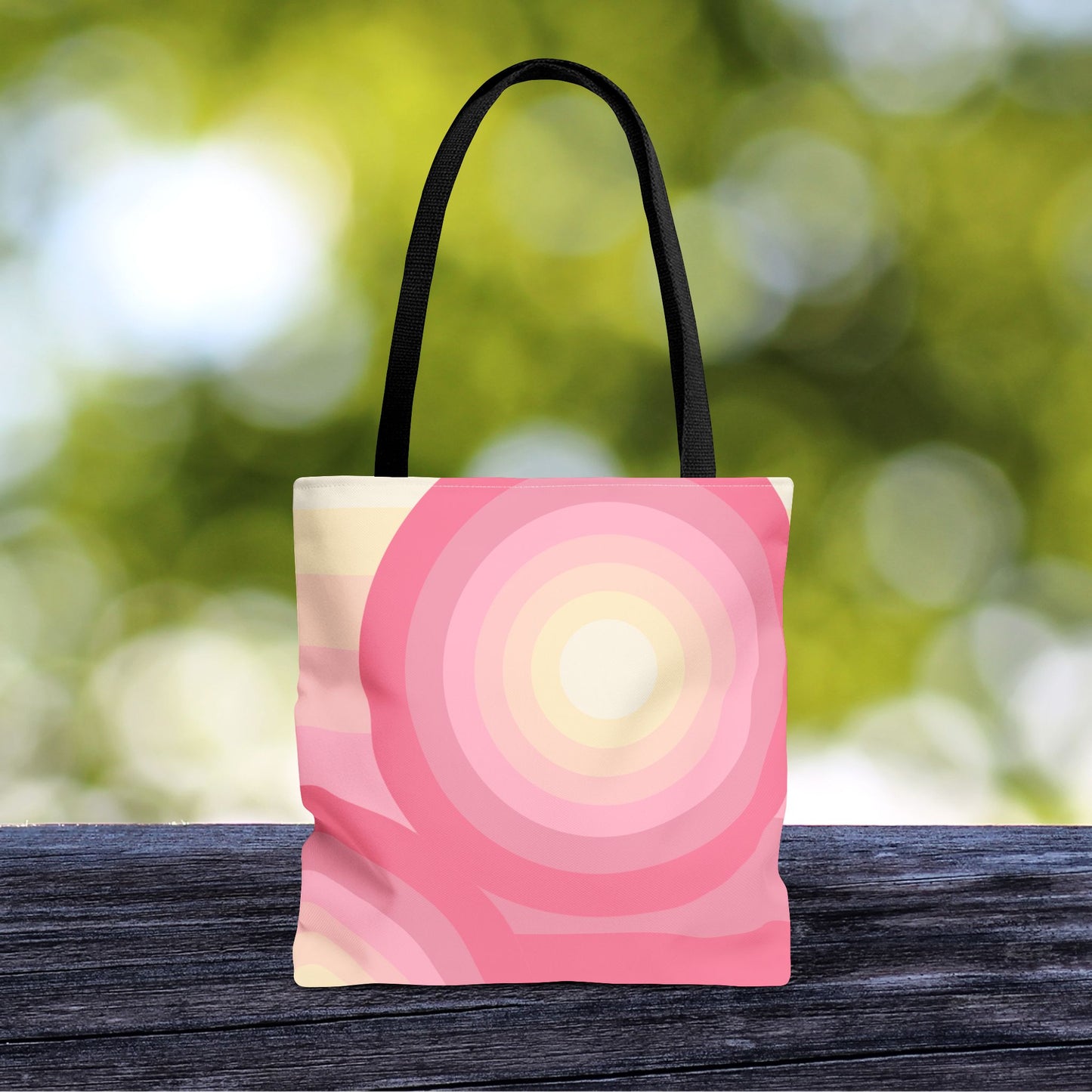 Geo Art Tote Bag – 3 sizes | Bold lines. Vivid color. Retro with a modern twist.