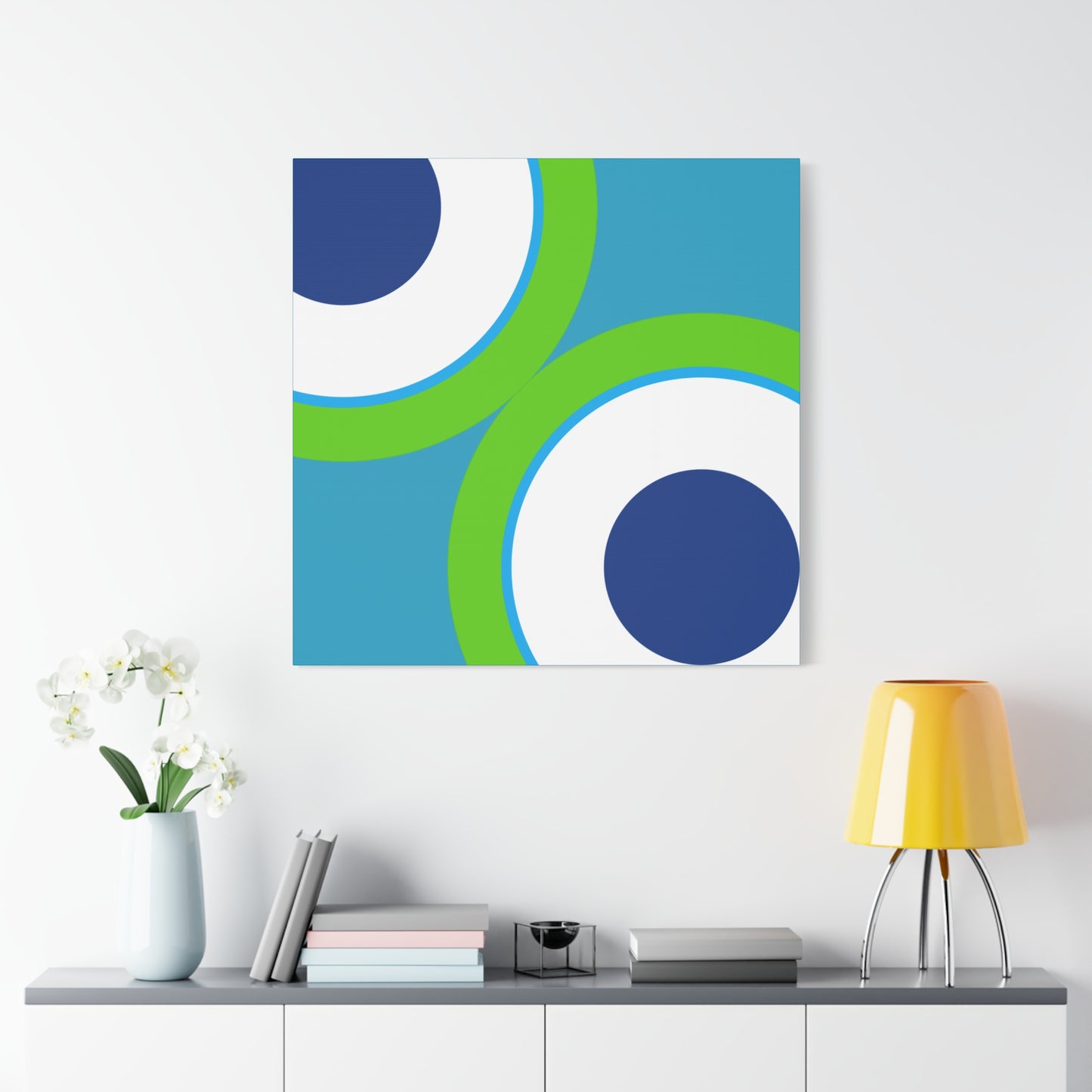 Modern Geometric Canvas Art | Bold Colors, Clean Lines, Creative Energy