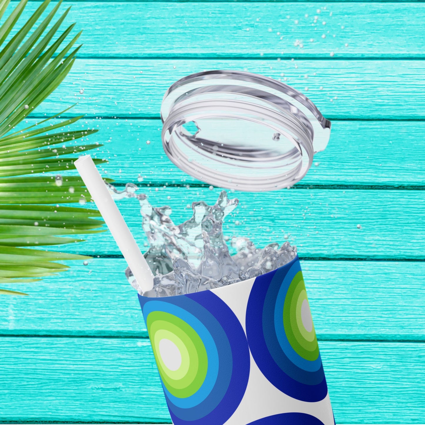 Vibrant. Versatile. Totally Sippable. – 20 oz Skinny Travel Tumbler with Straw