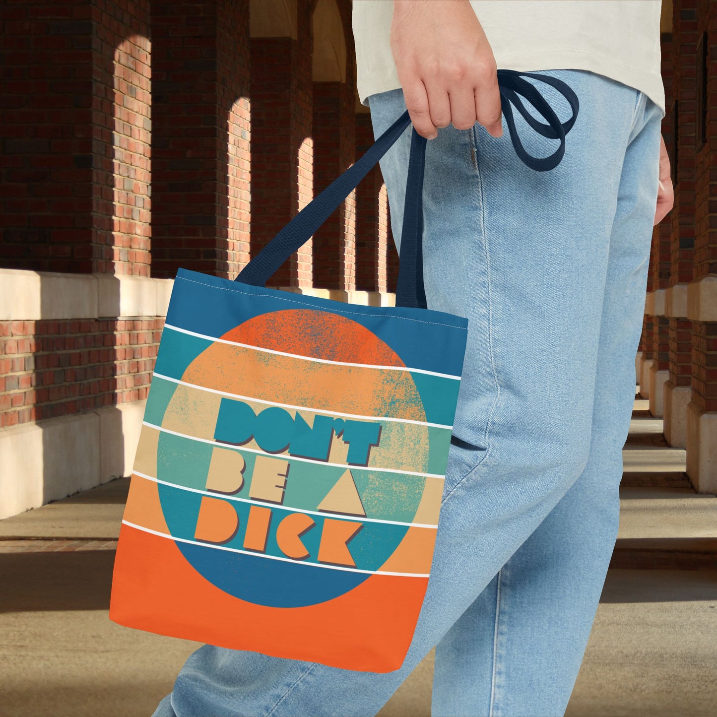 Don’t Be a Dick Tote Bag – 3 Sizes | A Friendly Reminder in Bold Retro Style