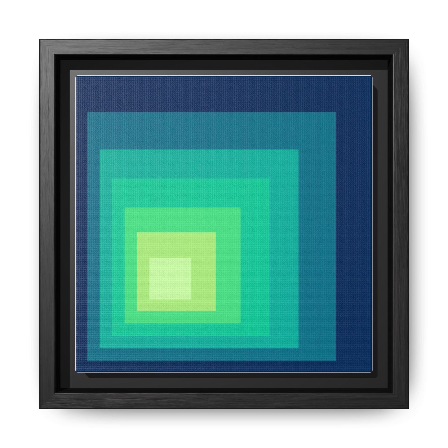 Modern Framed Geometric Canvas Art | Bold Color Meets Clean Framing