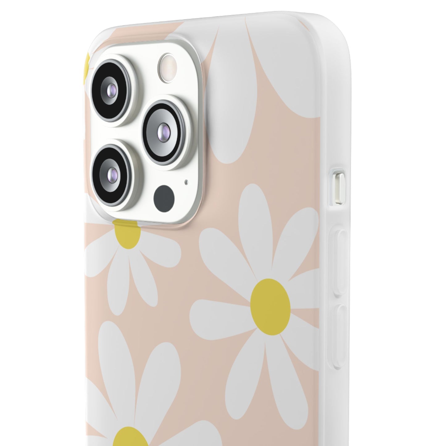 Phone Cases - Blush Daisy Pattern Flexi Cases