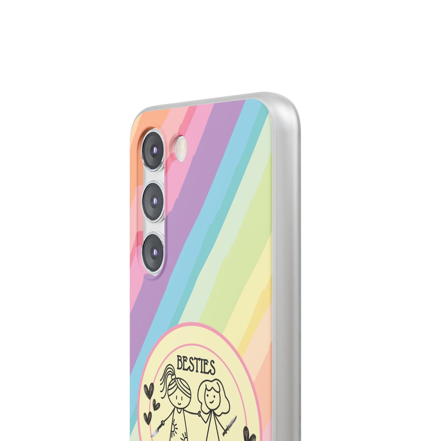Phone Cases - Pastels Besties Ride or Die | "I'd Cut a Bitch for You"