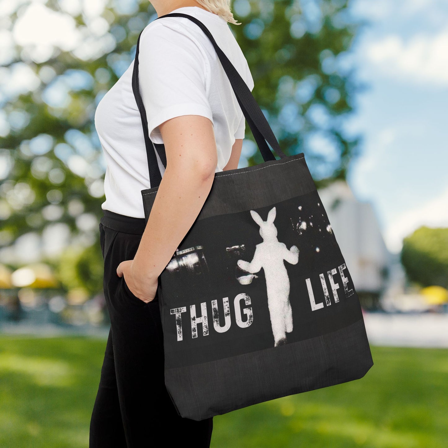 Thug Life Bunny Tote Bag – 3 Sizes | Bold, Fun & Functional