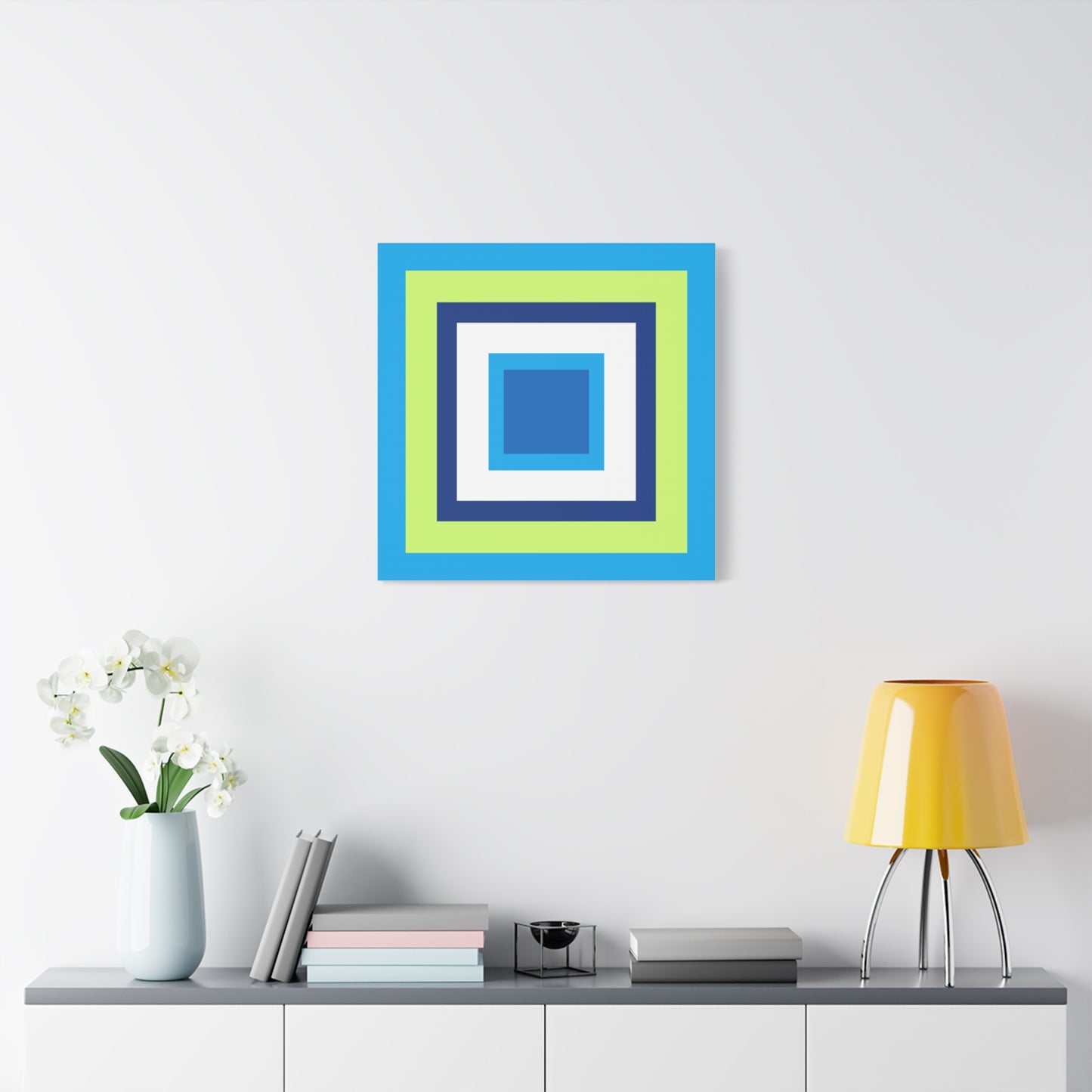 Modern Geometric Canvas Art | Bold Colors, Clean Lines, Creative Energy