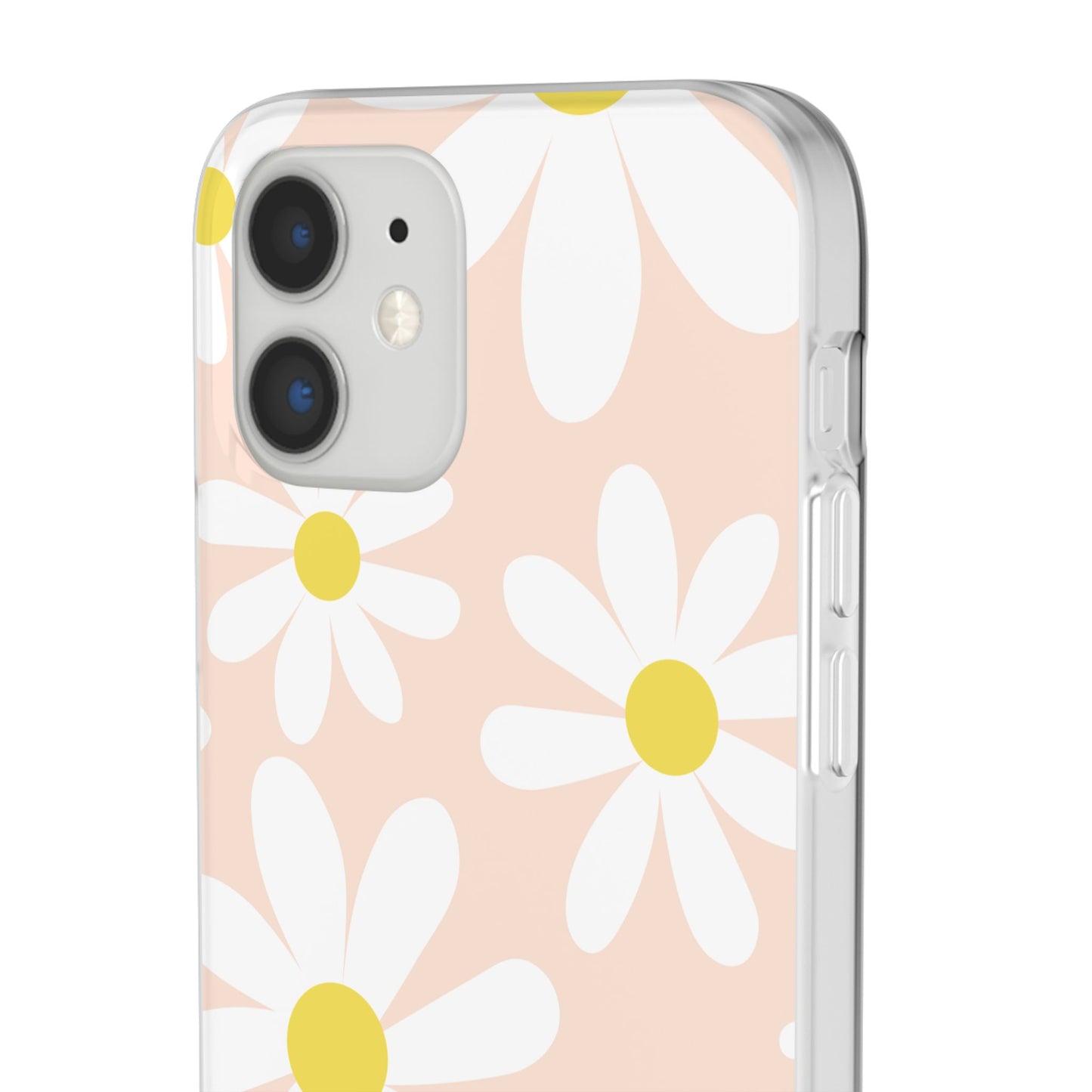 Phone Cases - Blush Daisy Pattern Flexi Cases