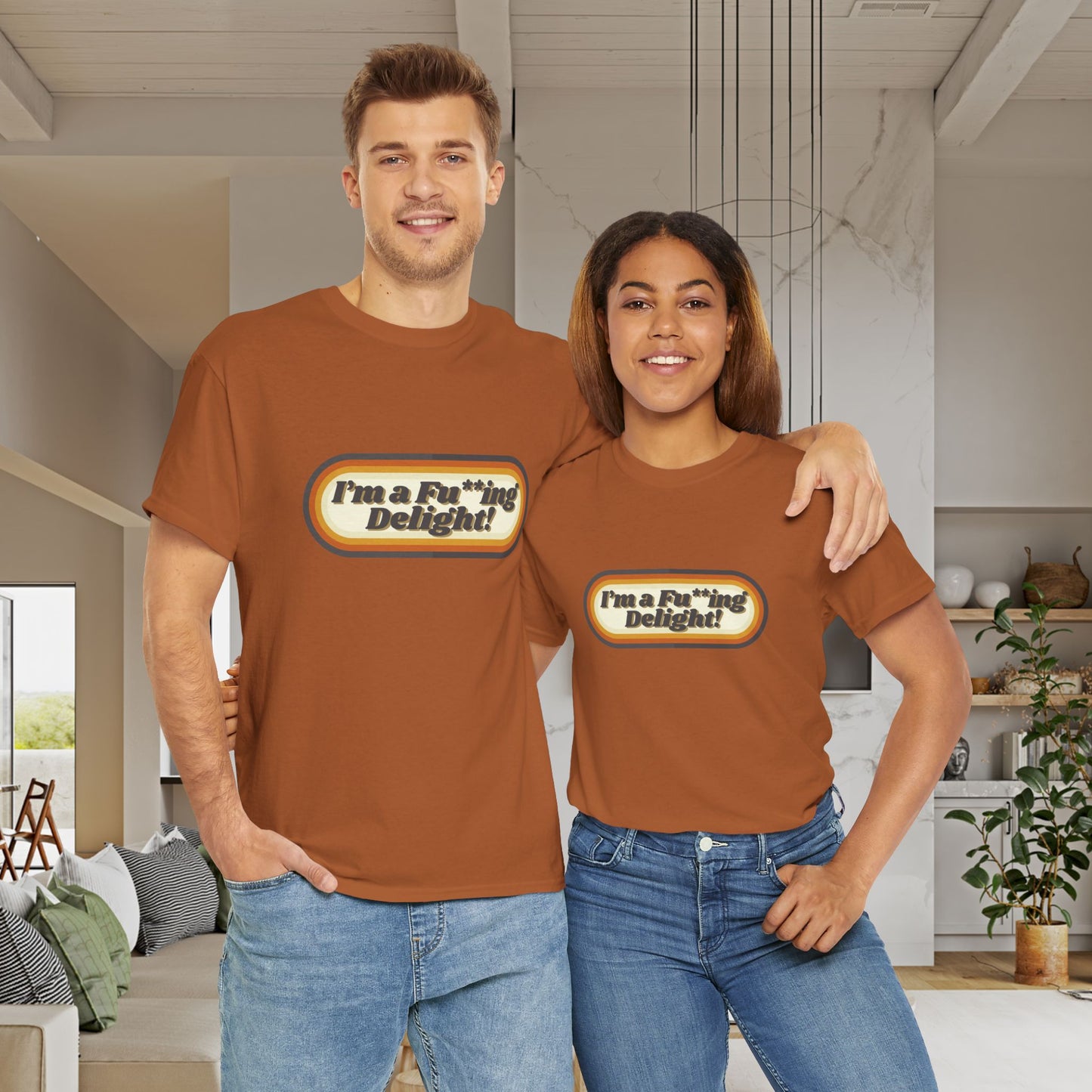 I’m a Fu**ing Delight – Retro Unisex T-Shirt