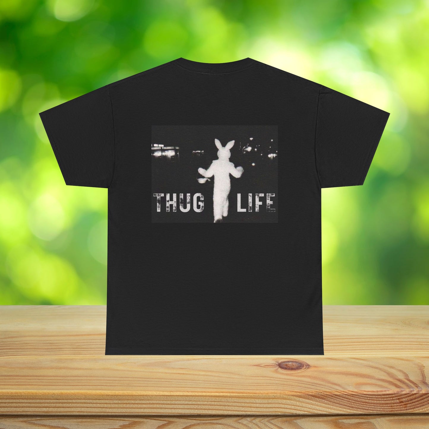 Funny Thug Life 2 Bunny Graphic Tee - Unisex Cotton T-Shirt, Bold Soft Design