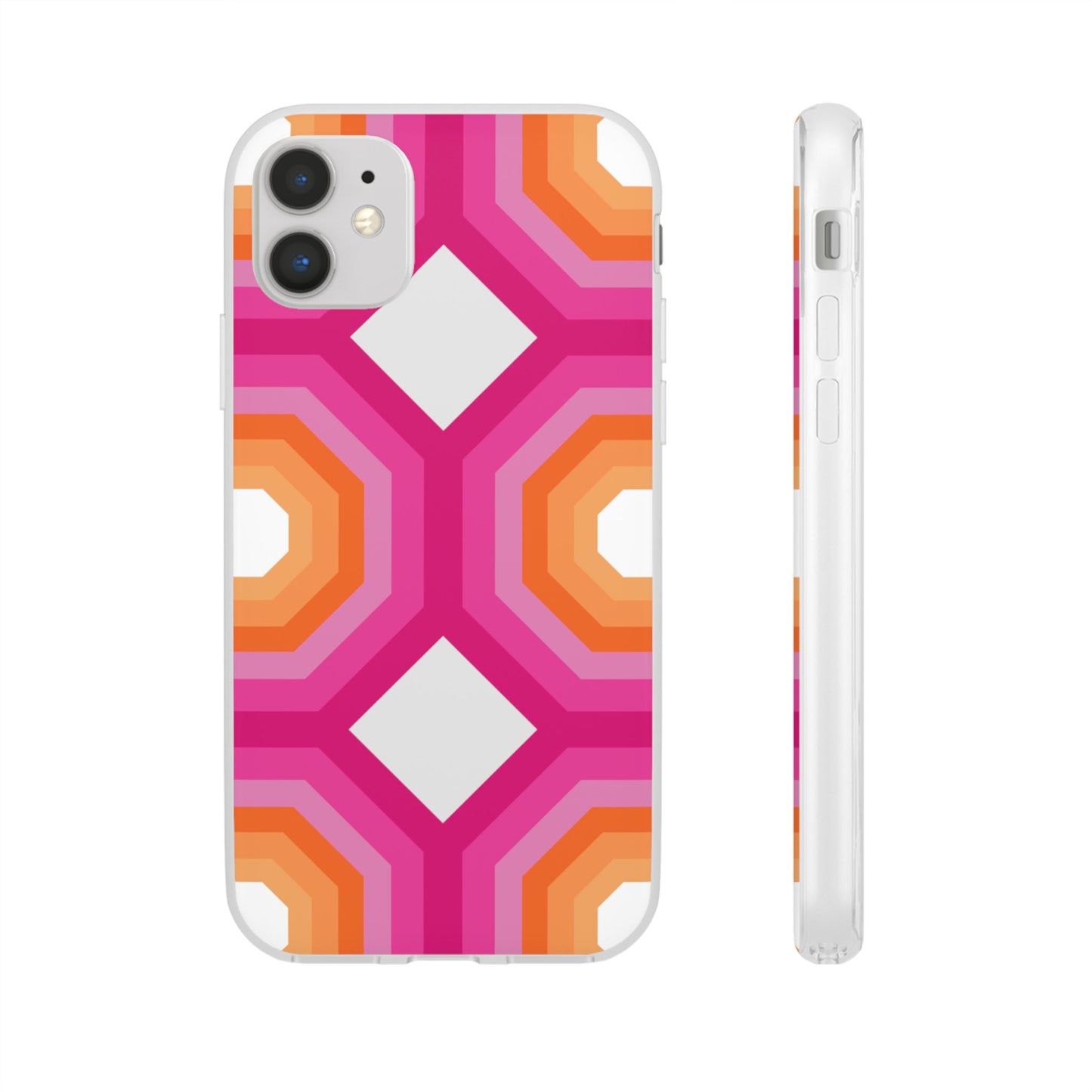 Stylish Geometric Phone Case, Flexible Phone Cover, Unique Modern Design, Perfect Gift, Trendy Accessory, Eco-Friendly Case