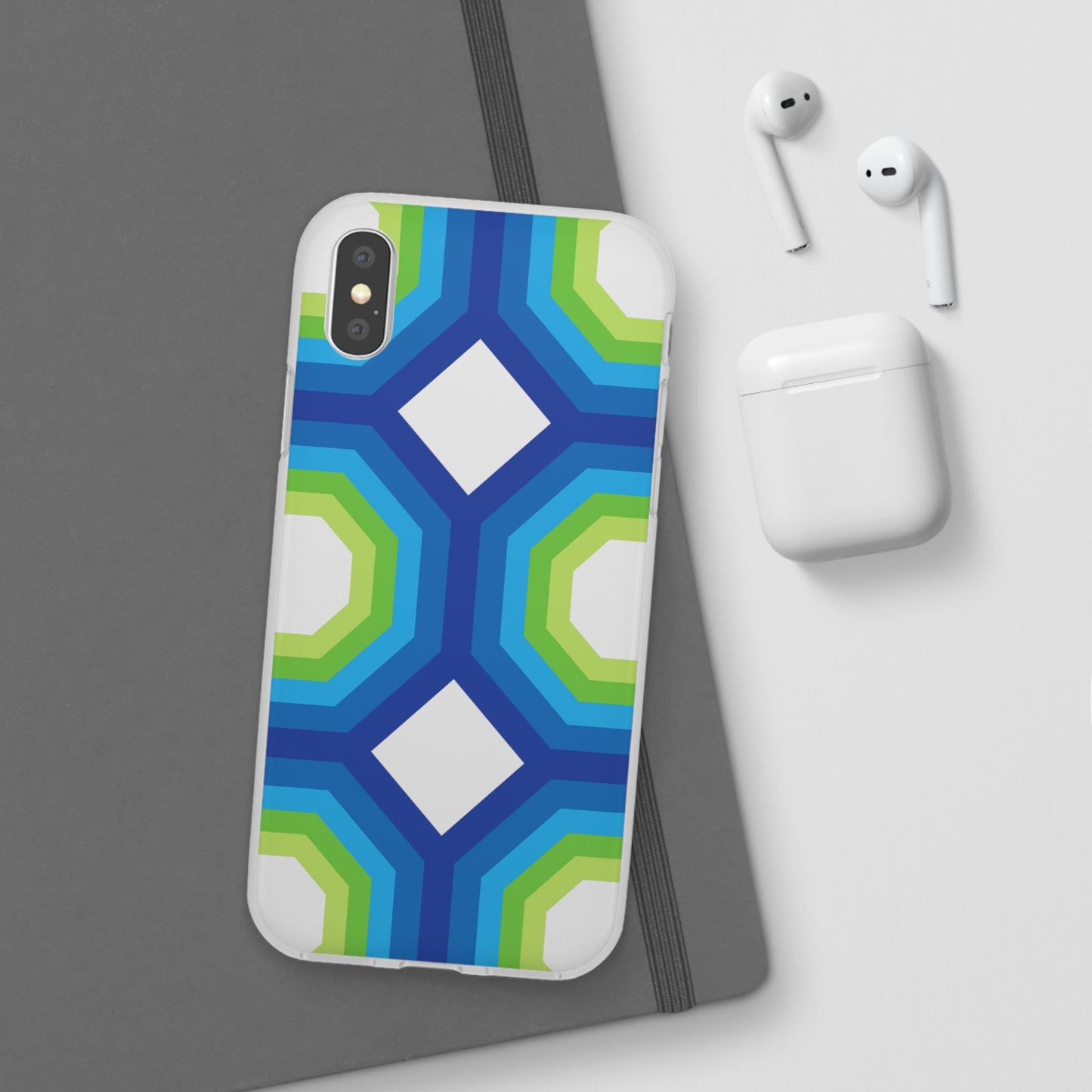 Stylish Geometric Phone Case, Flexible Phone Cover, Unique Modern Design, Perfect Gift, Trendy Accessory, Eco-Friendly Case
