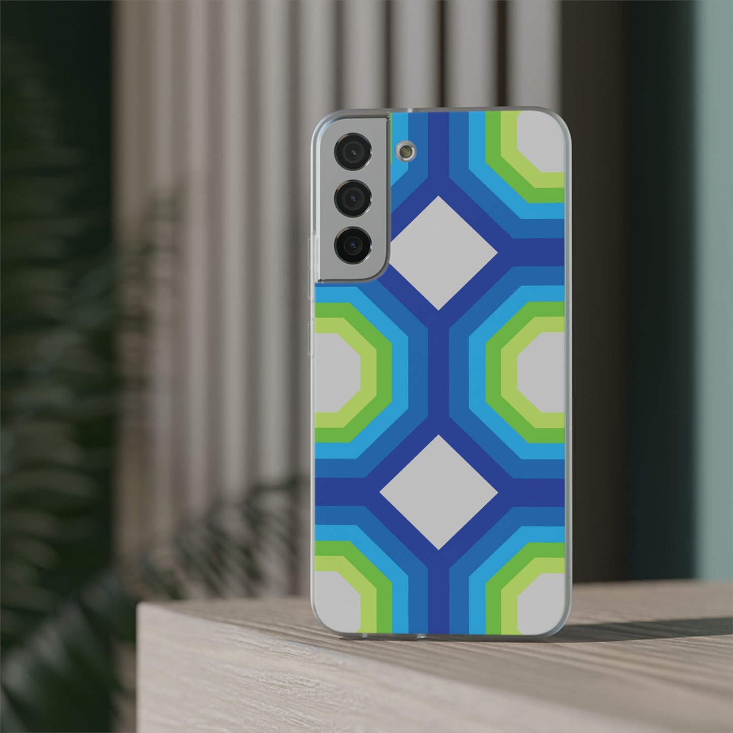Stylish Geometric Phone Case, Flexible Phone Cover, Unique Modern Design, Perfect Gift, Trendy Accessory, Eco-Friendly Case