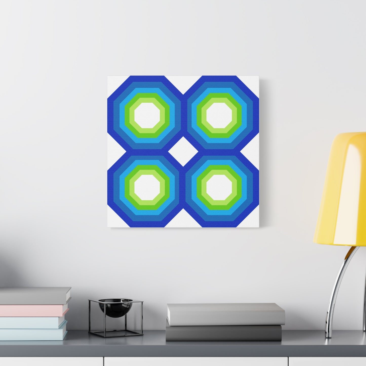 Modern Geometric Canvas Art | Bold Colors, Clean Lines, Creative Energy