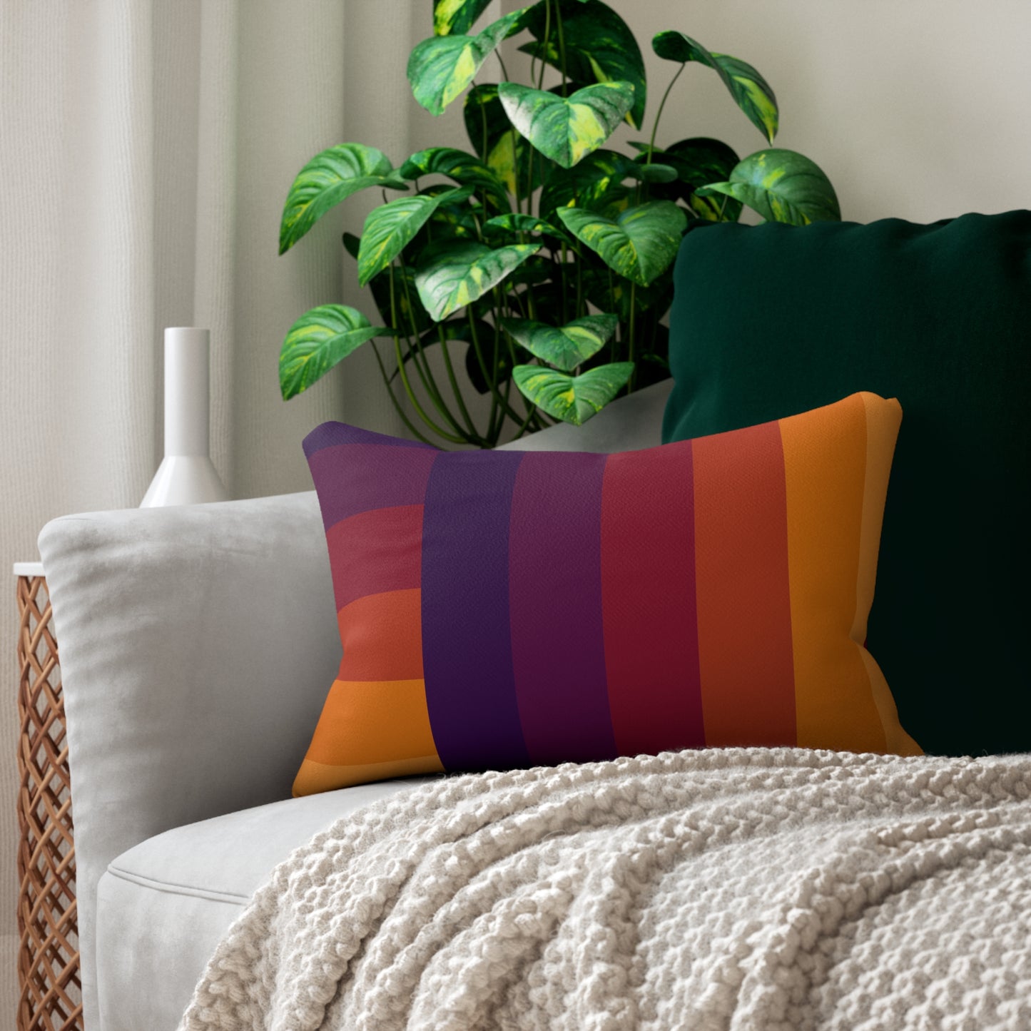 Geometric Lumbar Pillow | Bold Style, Everyday Comfort