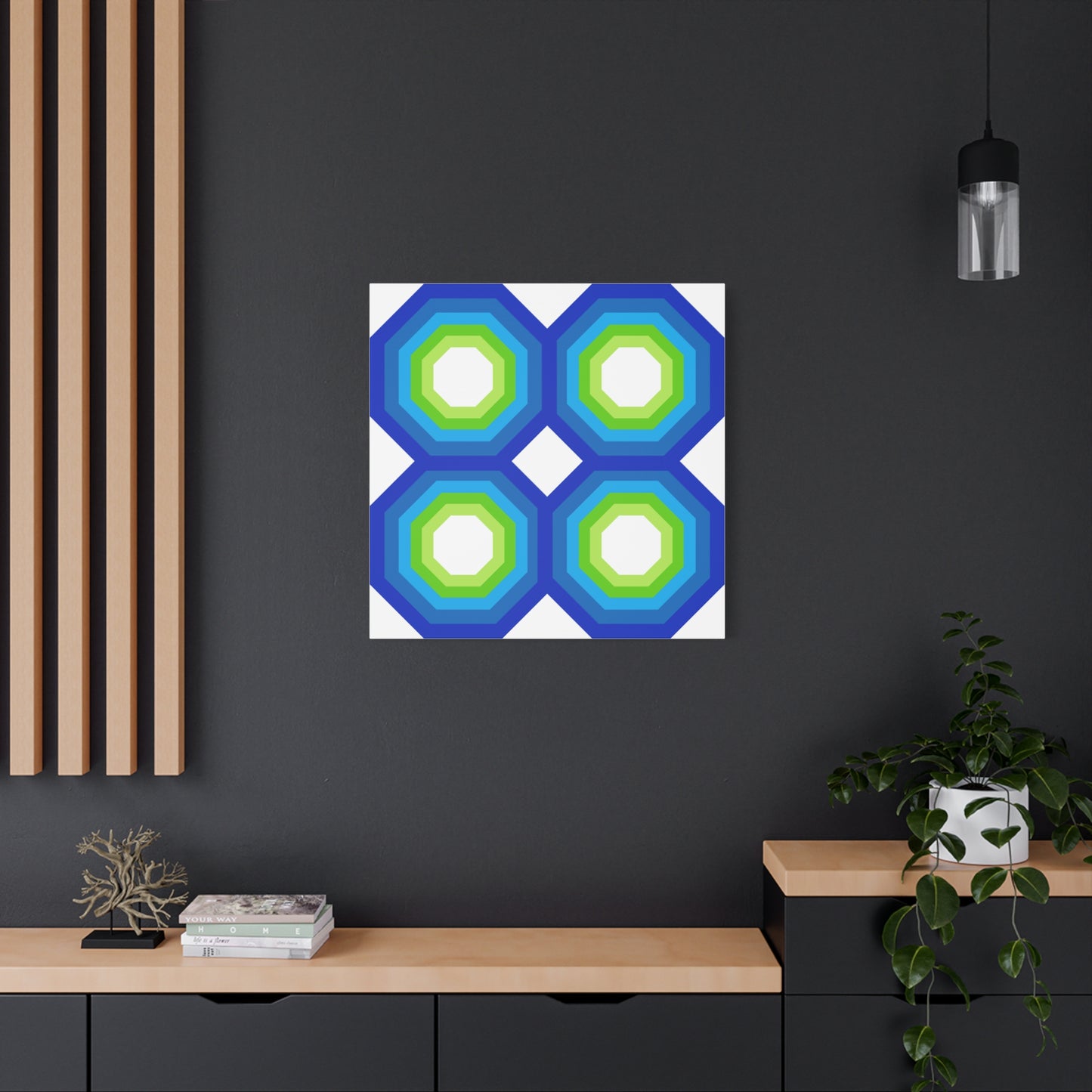 Modern Geometric Canvas Art | Bold Colors, Clean Lines, Creative Energy