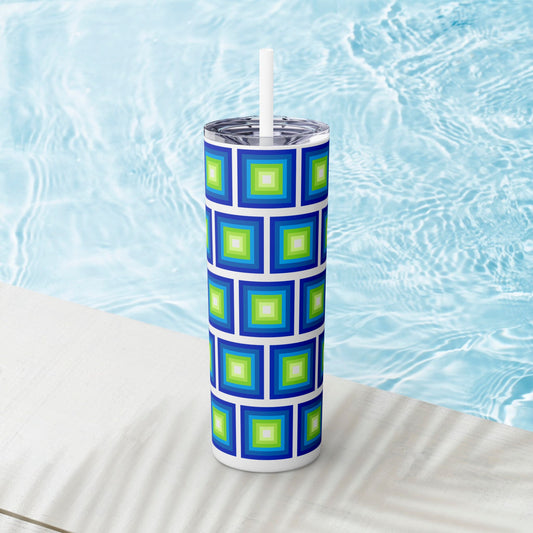 Vibrant. Versatile. Totally Sippable. – 20 oz Skinny Travel Tumbler with Straw