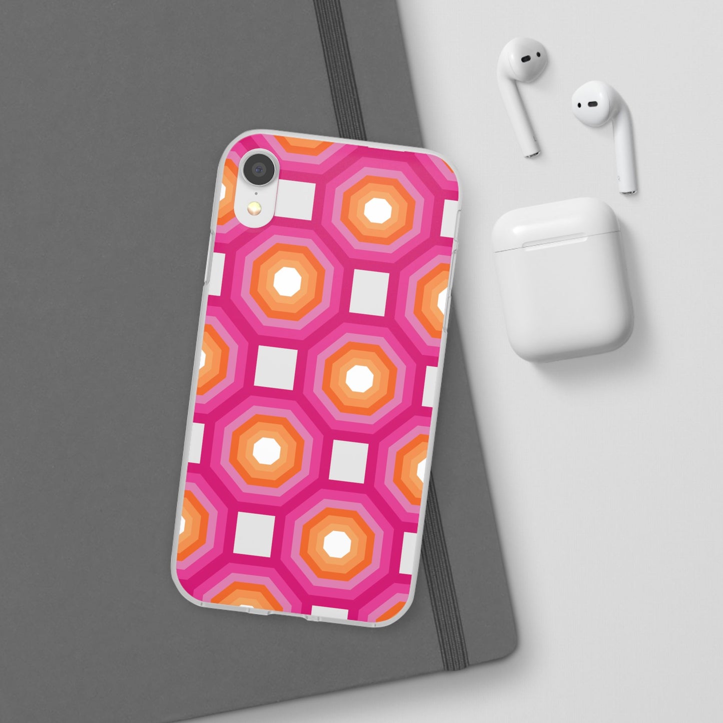 Stylish Geometric Phone Case, Flexible Phone Cover, Unique Modern Design, Perfect Gift, Trendy Accessory, Eco-Friendly Case