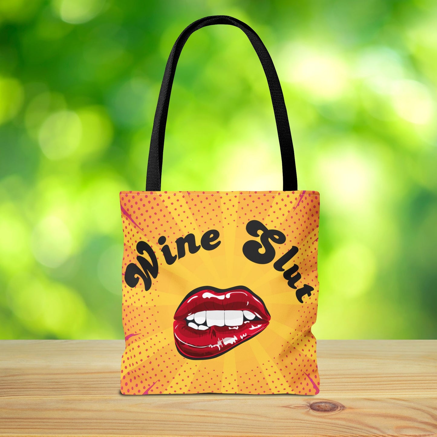 Wine Slut Tote Bag – 3 sizes | Pop Art Sass for the Bold & Thirsty