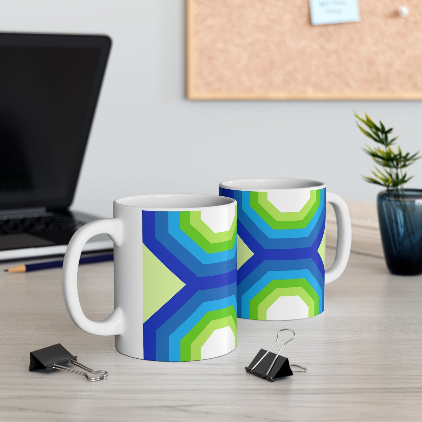 Geo Art Mug – Bold Color, Daily Joy