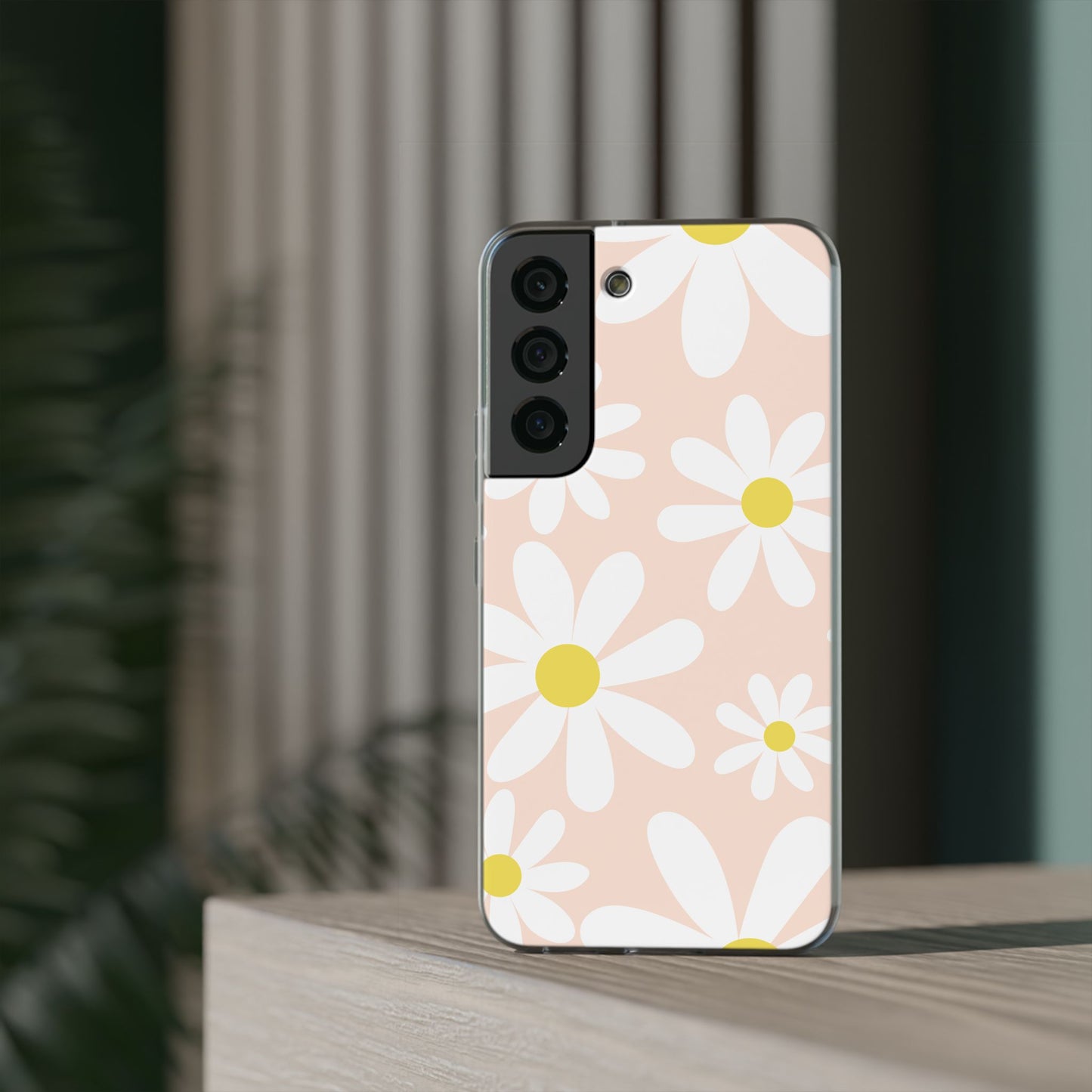 Phone Cases - Blush Daisy Pattern Flexi Cases