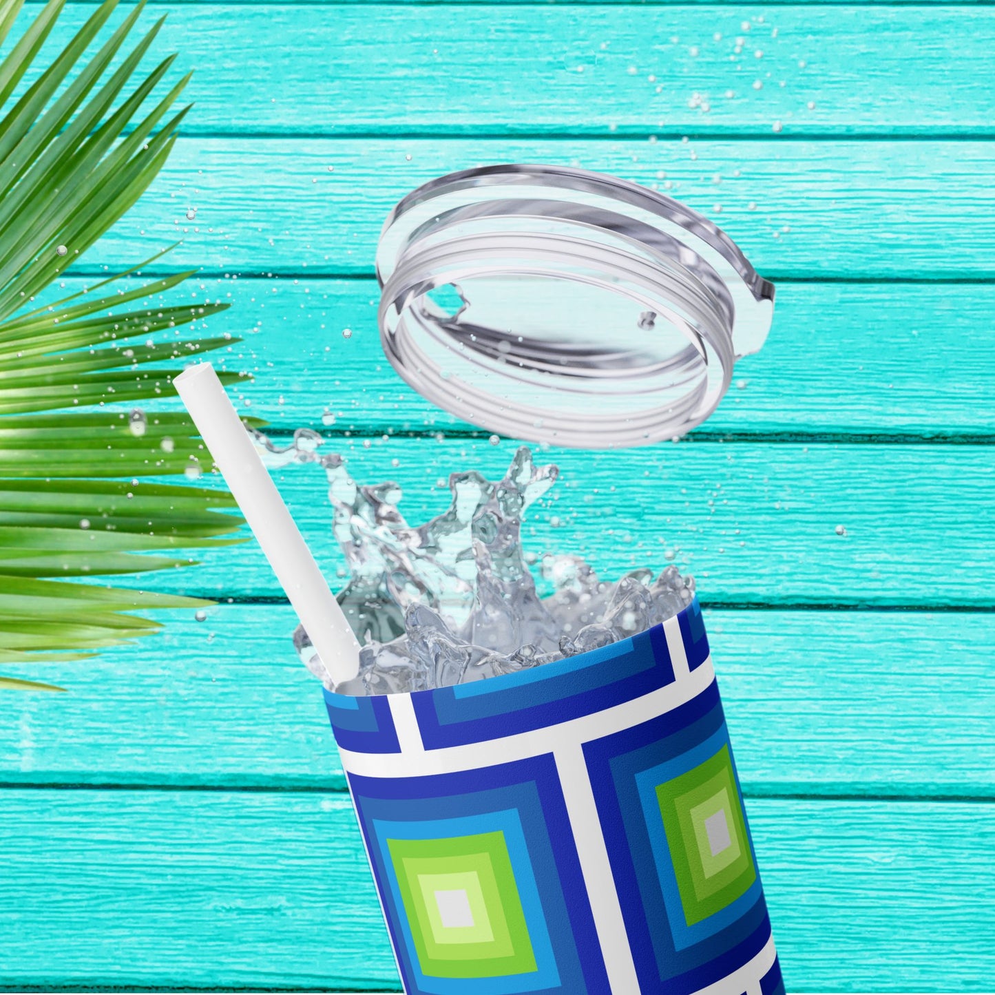 Vibrant. Versatile. Totally Sippable. – 20 oz Skinny Travel Tumbler with Straw