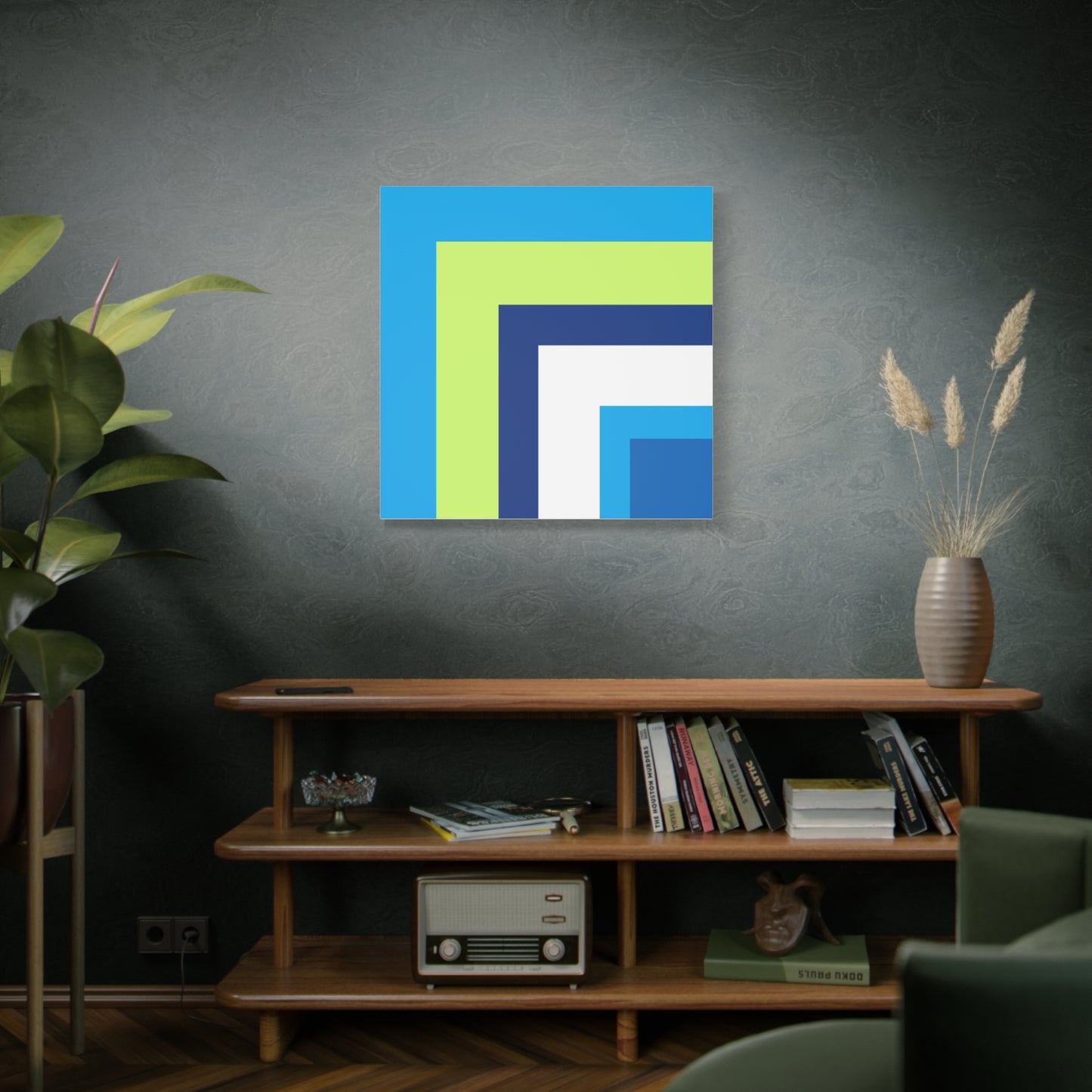 Modern Geometric Canvas Art | Bold Colors, Clean Lines, Creative Energy