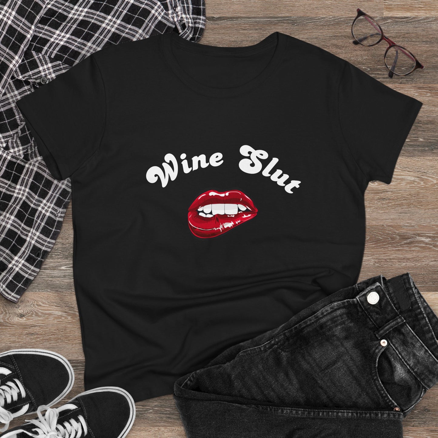 Wine Slut – Funny Women’s T-Shirt Wine Lover's Gift, Sarcastic Graphic Tee