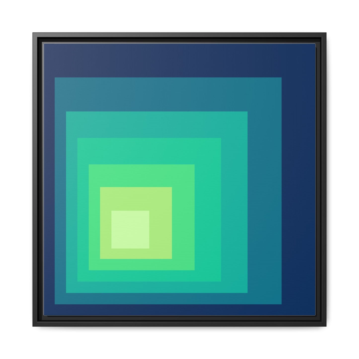 Modern Framed Geometric Canvas Art | Bold Color Meets Clean Framing