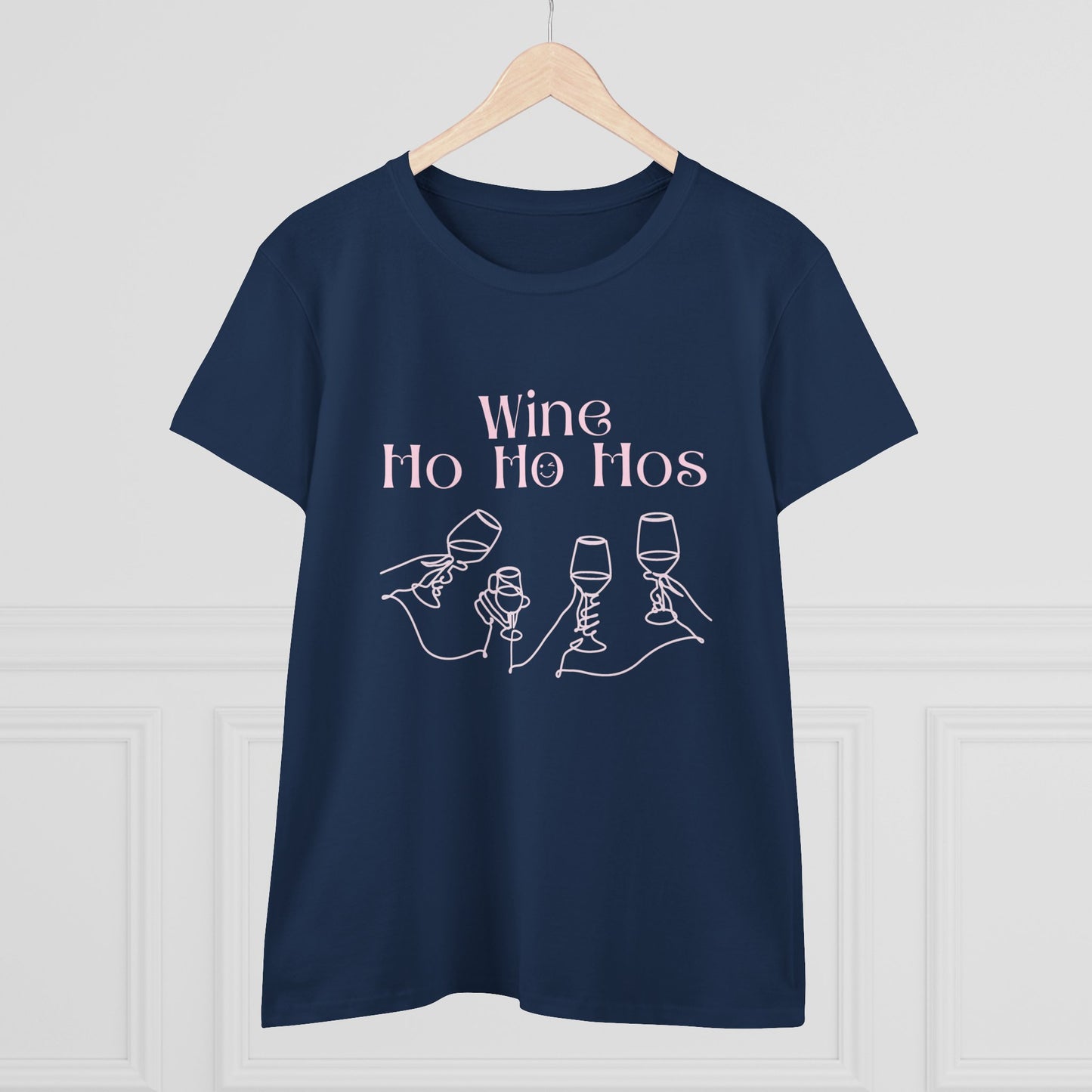 Funny Wine T-Shirt for Women | Wine Ho Ho Hos Tee