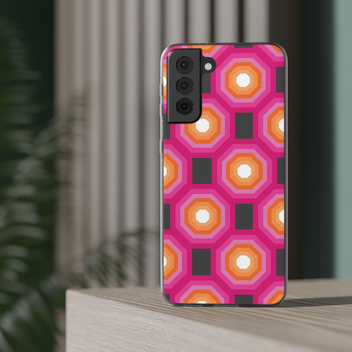 Stylish Geometric Phone Case, Flexible Phone Cover, Unique Modern Design, Perfect Gift, Trendy Accessory, Eco-Friendly Case