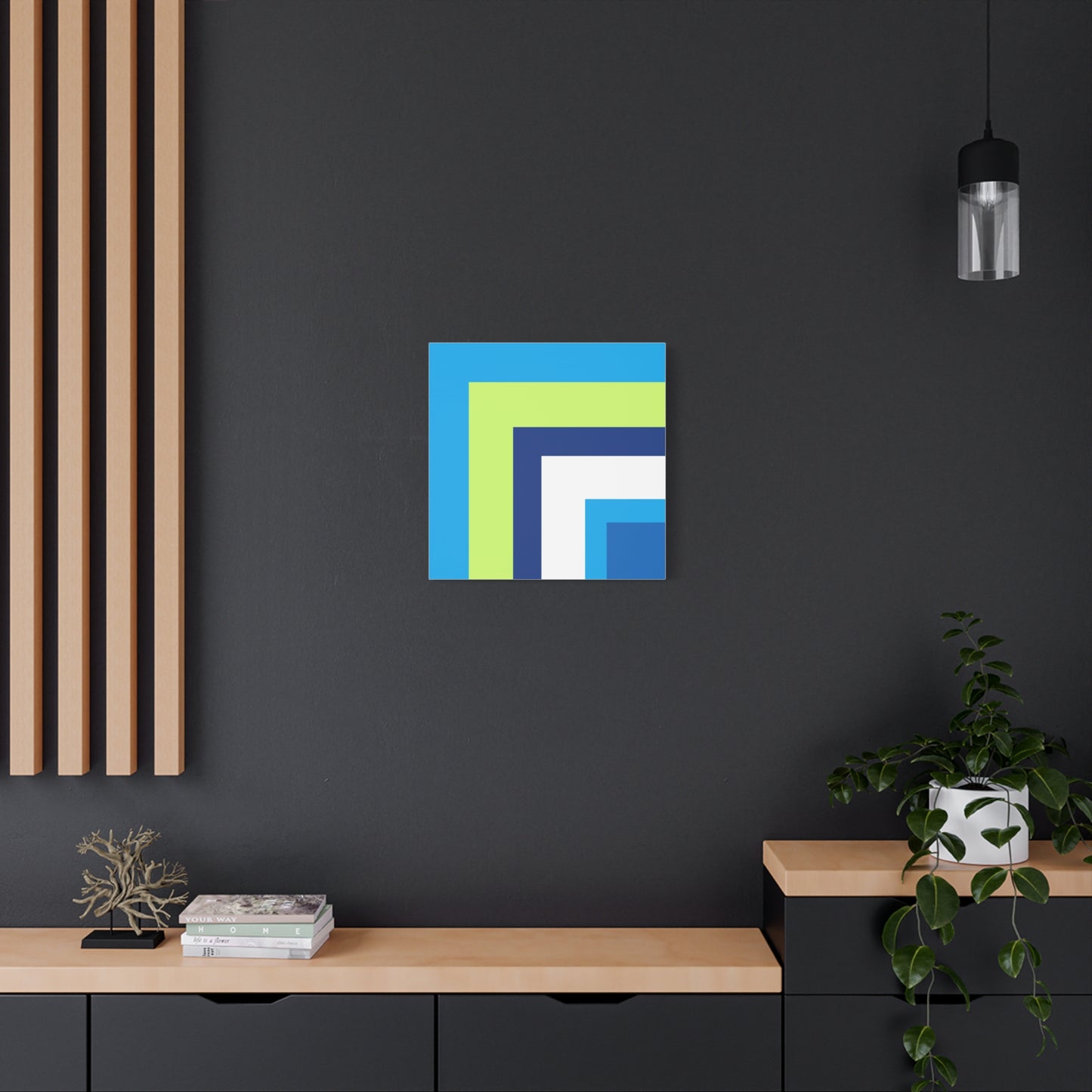 Modern Geometric Canvas Art | Bold Colors, Clean Lines, Creative Energy
