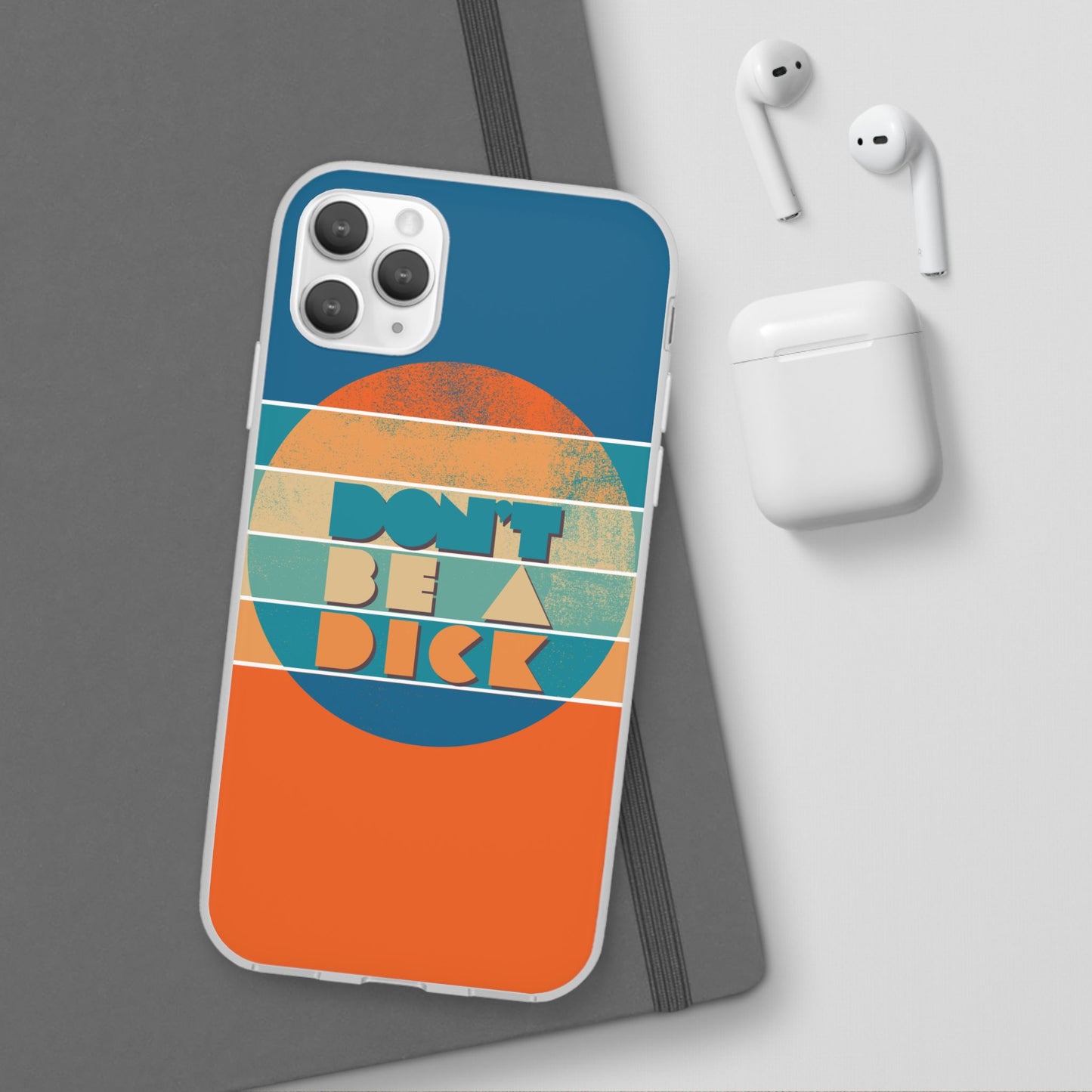Phone Case - 'Don't Be a Dick' Retro 70s style