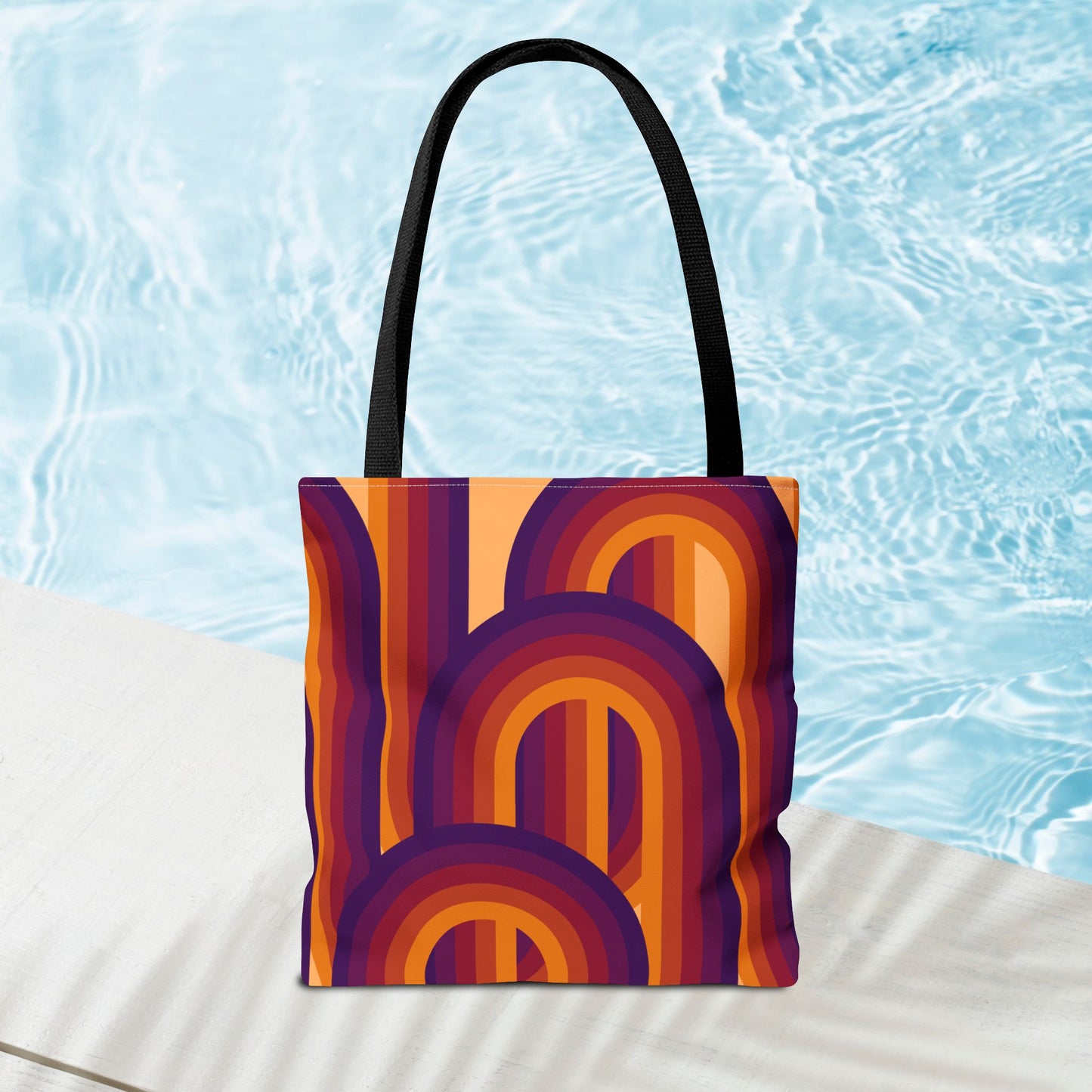 Geometric Art Tote Bag – 3 sizes | Bold lines. Vivid color