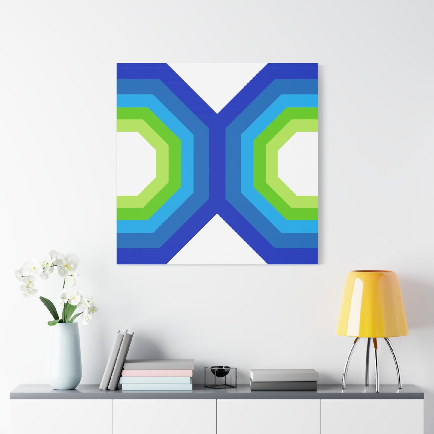 Modern Geometric Canvas Art | Bold Colors, Clean Lines, Creative Energy