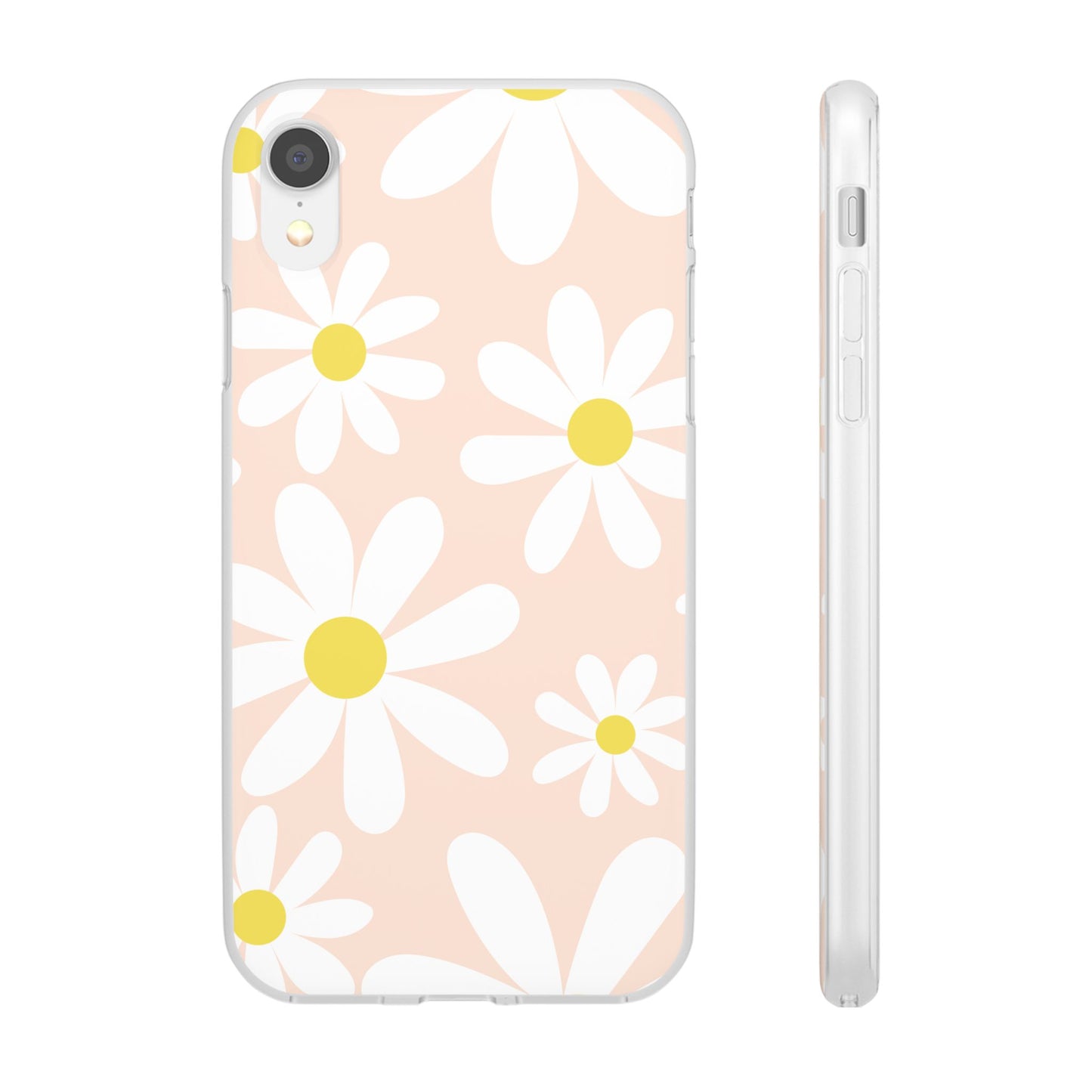 Phone Cases - Blush Daisy Pattern Flexi Cases