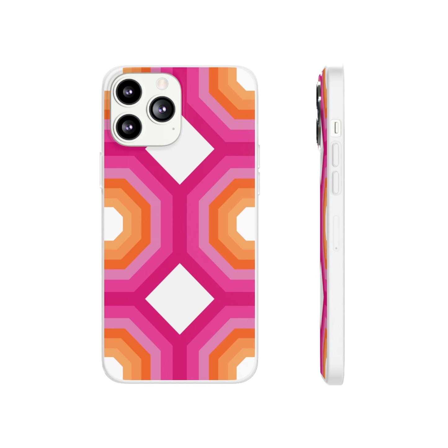 Stylish Geometric Phone Case, Flexible Phone Cover, Unique Modern Design, Perfect Gift, Trendy Accessory, Eco-Friendly Case